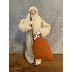 VTG Santa Claus Saint Nicholas Kris Kringle Staff & Gifts Christmas Mornin Brand